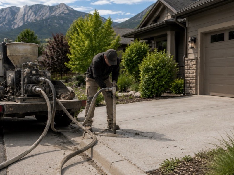 Concrete leveling and mudjacking in Boulder, CO